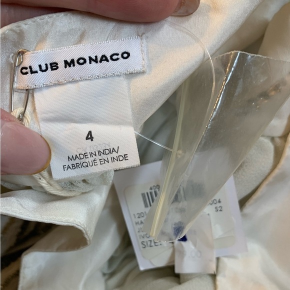 NWT Club Monaco Harley Beaded Jupe Skirt in Ivory Size 4 - Picture 10 of 12